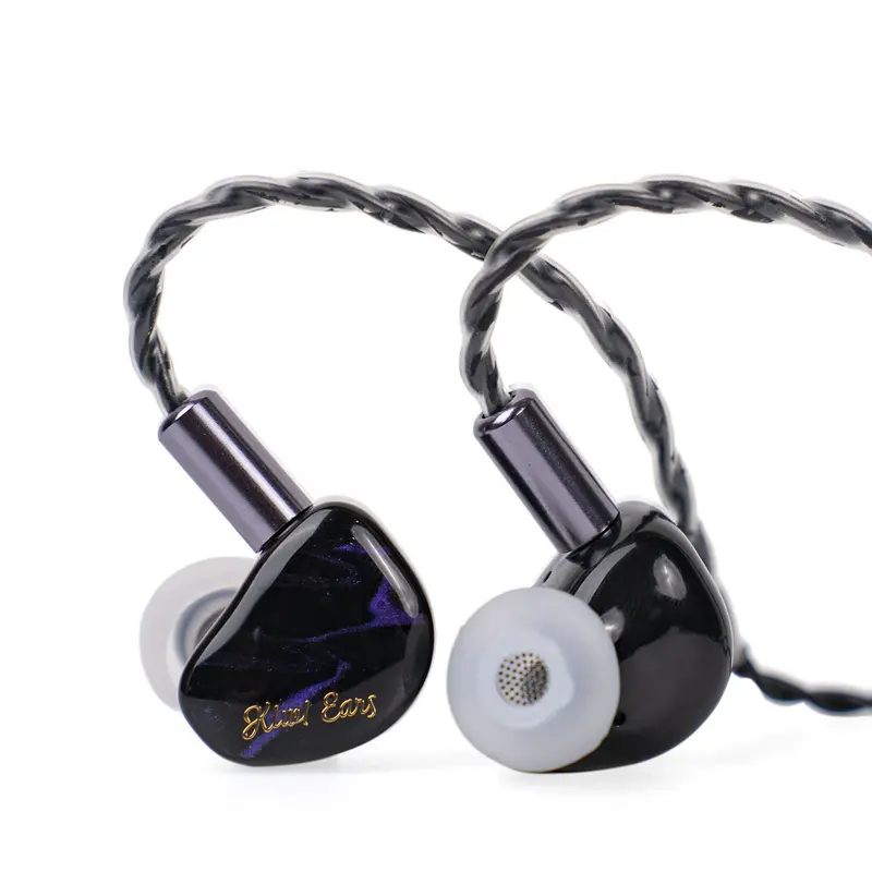 Linsoul Kiwi Ears Cadenza High-Performance Wired IEMs Earbuds Headset - 10mm Beryllium Driver, Amazon Approved, 3.5mm Jack, 20kHz Response, 2-Pin Cable, 3D Resin Housing, DAC/Amplifier Compatible High-Fidelity Gaming Earbuds for Gaming
