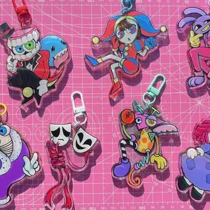 7 Styles TADC Crew Colored Acrylic Keychains