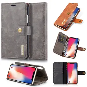 Doemoil Case for iPhone XS Max XR X Detachable Flip Wallet Leather Cover Magnetic Luxury