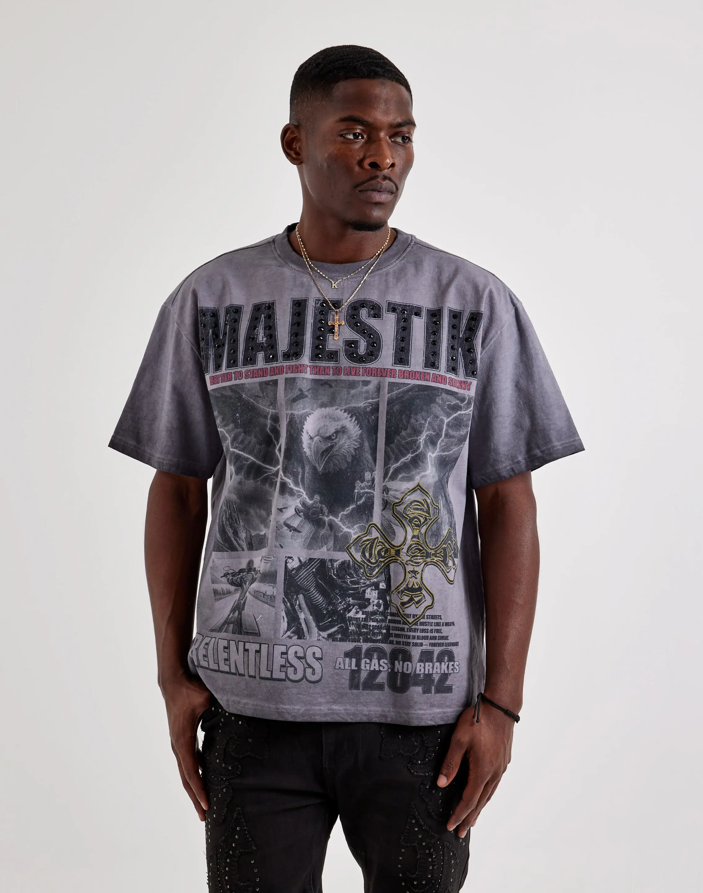 Mens Majestik Eagle Tee