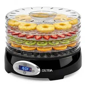 OSTBA 5-Tray Food Dehydrator, 95–160℉ Adjustable Temp, 48H Timer, 420W Food Dryer for Fruits, Vegetables, Jerky, Herbs, Home Use