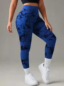 Sport Studio Women's High Waist Seamless Leggings, Sporty Leggings, Athleisure Fitness Leggings, Comfortable Conical Fit, Ideal for Yoga & Fitness, Stylish Workout Wear