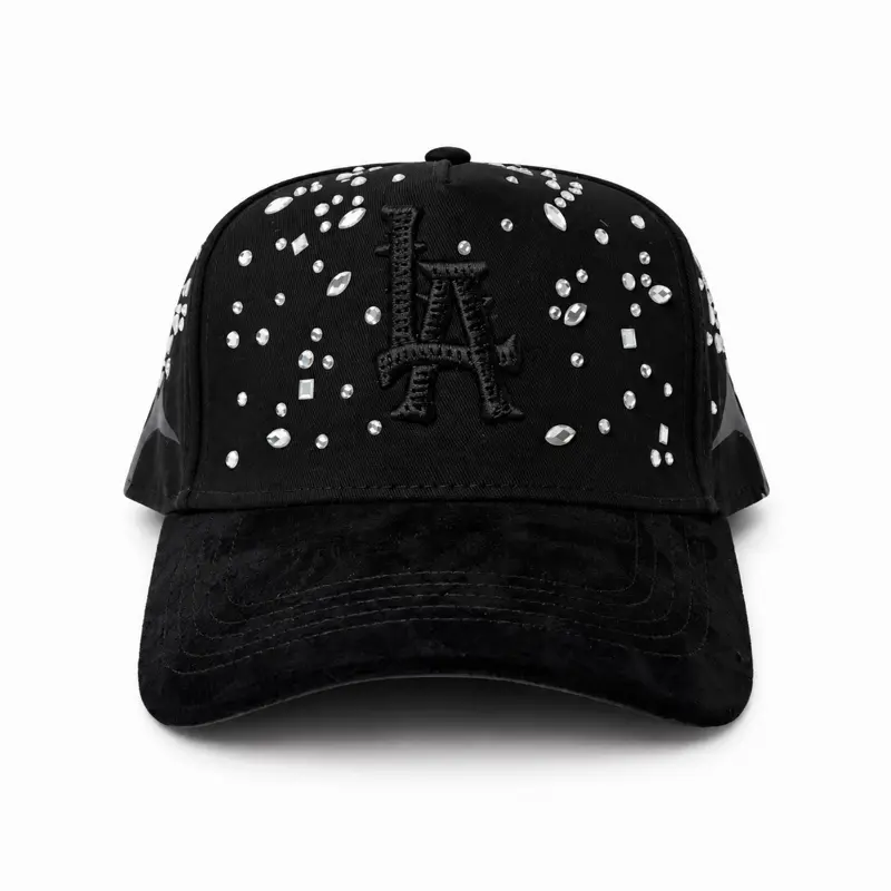 Dandy Hats Crystal Tears Black Snapback Hat - Premium Streetwear Baseball Cap for Men & Women, Adjustable