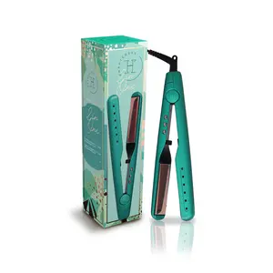 2inONE Digital Rose Gold Titanium Straightener | Electric Hair Straightener - Dual Voltage - Quick Heat Up - Multifunctional Hair Styling Tool for Sleek, Straight or Curls - Professional Salon Product At Home