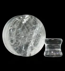 Crystal Quartz Stone Plugs