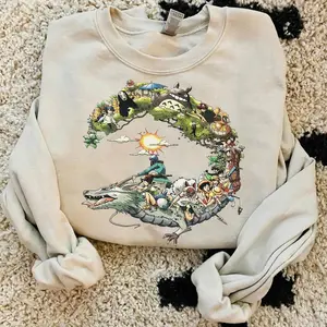 Spirited Away Sweatshirt, Studio Ghibli Sweatshirt, Totoro Shirts, My Neighbor Totoro Hoodie, Hayao Miyazaki, Howls Moving Castle Sweater, Studio Ghibli Anime Gift, Xmas Gift
