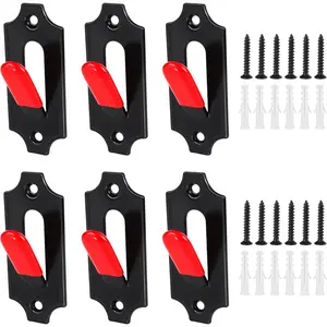 6 Pack European Skull Deer Mount Hanger with Silicone Protector Heavy-Duty Skull Mount for Hanging Deer Mule Antelope Coyote and Small Game Animals Indoor Outdoor Home Deco