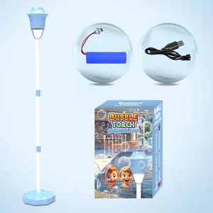 Bubble machine, popular online product, street lamp bubble machine, outdoor bubble blower with sound and light, camping bubble machine with music