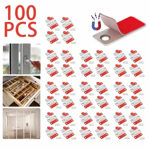 100 Sets Strong Magnetic Door Closer Cabinet Catch Latch Cupboard Ultra Thin Closures