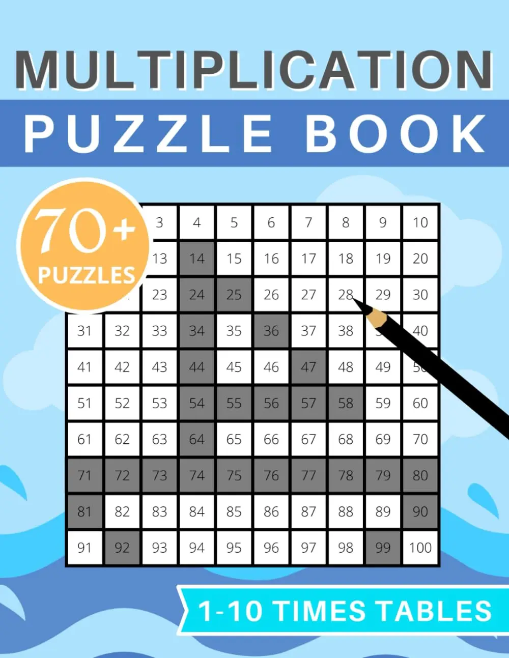 Multiplication Fun Practice Book: 1 - 10 times tables workbook. Solve mathequations and color in the answers to reveal the hidden picture. Play based ...and seniors who enjoy number-based puzzles.