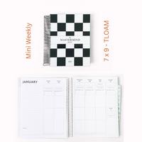 7 x 9 - Weekly Open - Laminate - BW Cover