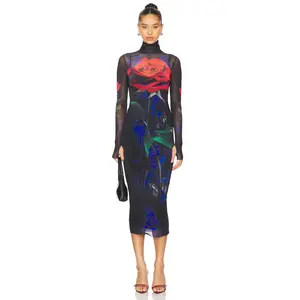 AFRM Shailene Dress in Realism Rose
