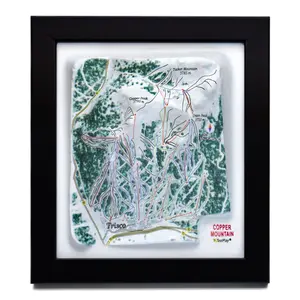 Copper Mountain Ski Resort 3D Raised Relief Map