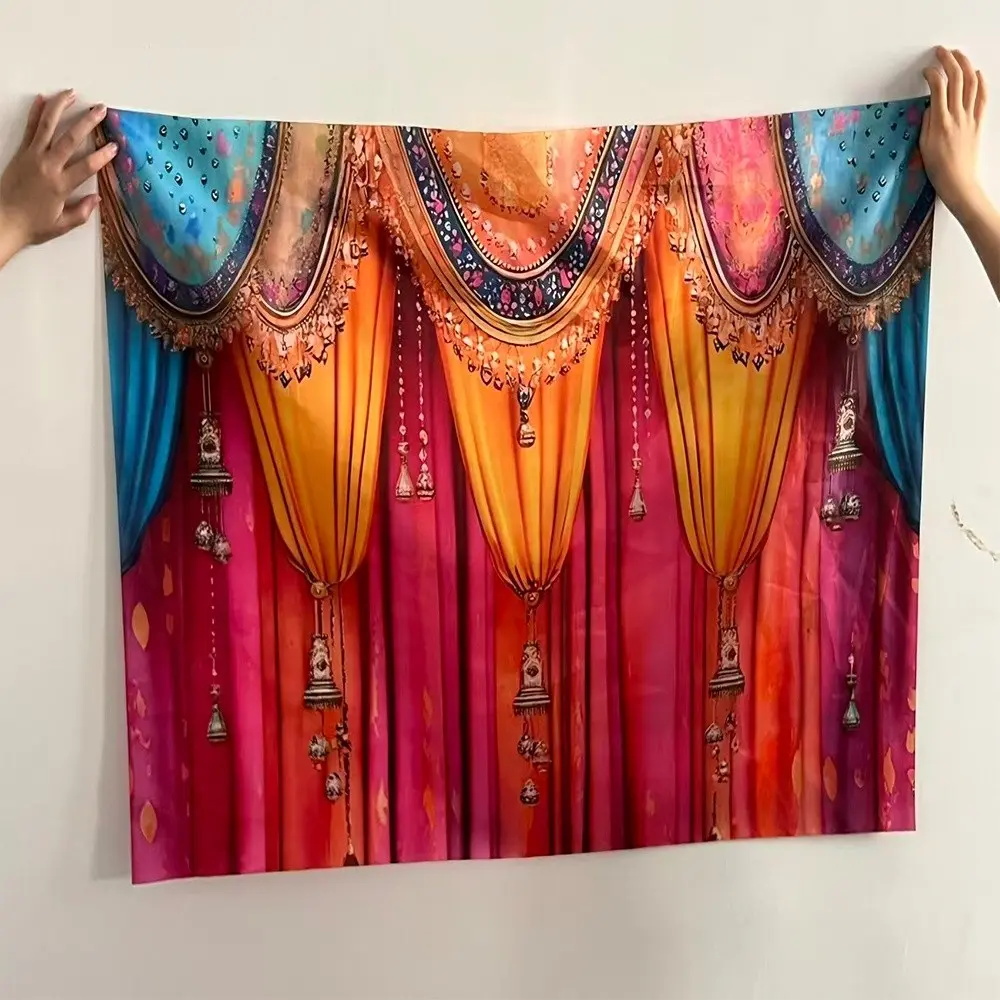 Indian Large Background Banner Flag, Party Decoration, Home Decor, Birthday Celebration, Photography Backdrop, Indoor Wall Decor
