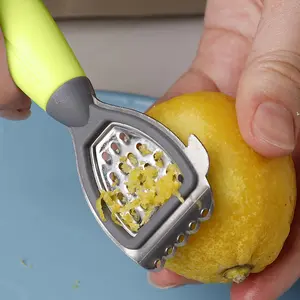 2025 HOT 1count Soft Handle Lemon Peeler, Zester, Fruit Reamer, Cheese Grater, Citrus Squeezer, Kitchen Tool, Accessory, Bar Supply