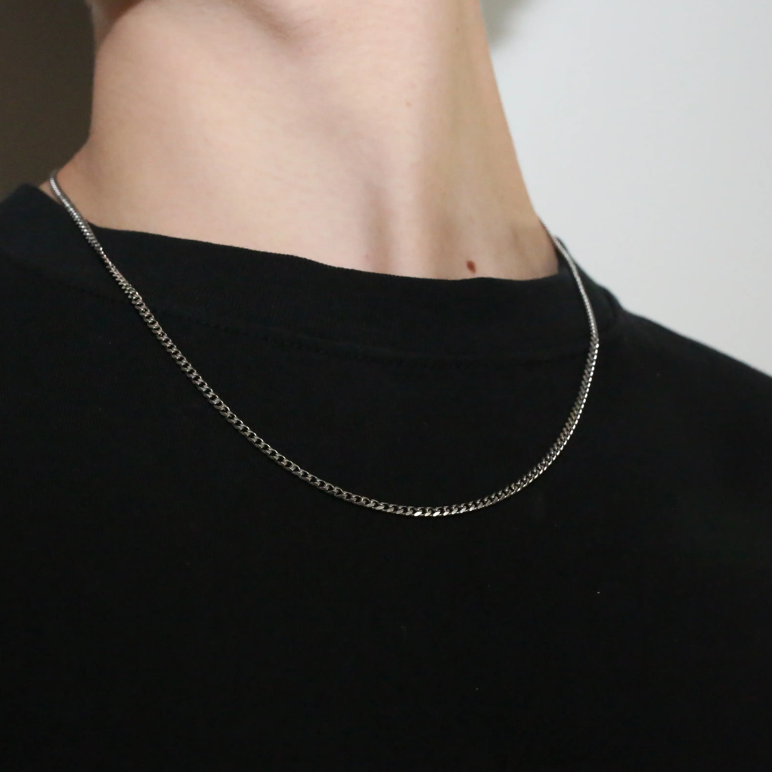 Cuban Link Chain - Sterling Silver necklace, Customizable with Different Lengths and Widths