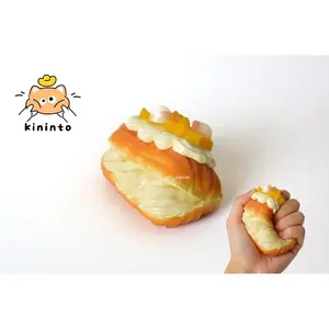 Kininto Taba Squishy Mango Profiterole Taba Squishy Slow Rebound, High Appearance Level, Touch Toy, Girl’s and Best Friend Gift, Trendy Toys