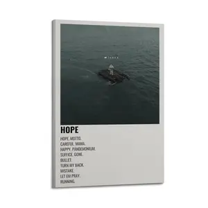 NF Hope Album Poster for Bedroom Aesthetic Canvas Wall Art Living Room Posters Painting Picture Print Modern Family Decor Artist Bathroom Poster