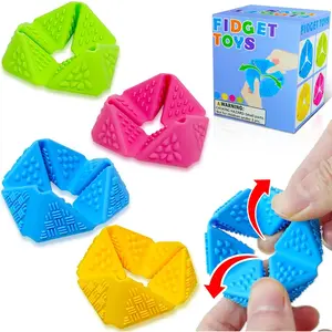 4 Pack Fidget Toys Sensory Flip Cube with Textures for Adults: Quiet  Sensory Toys for  for ,  & , Calming Tools for Adults Office Desk Travel Classroom Focus  Haves