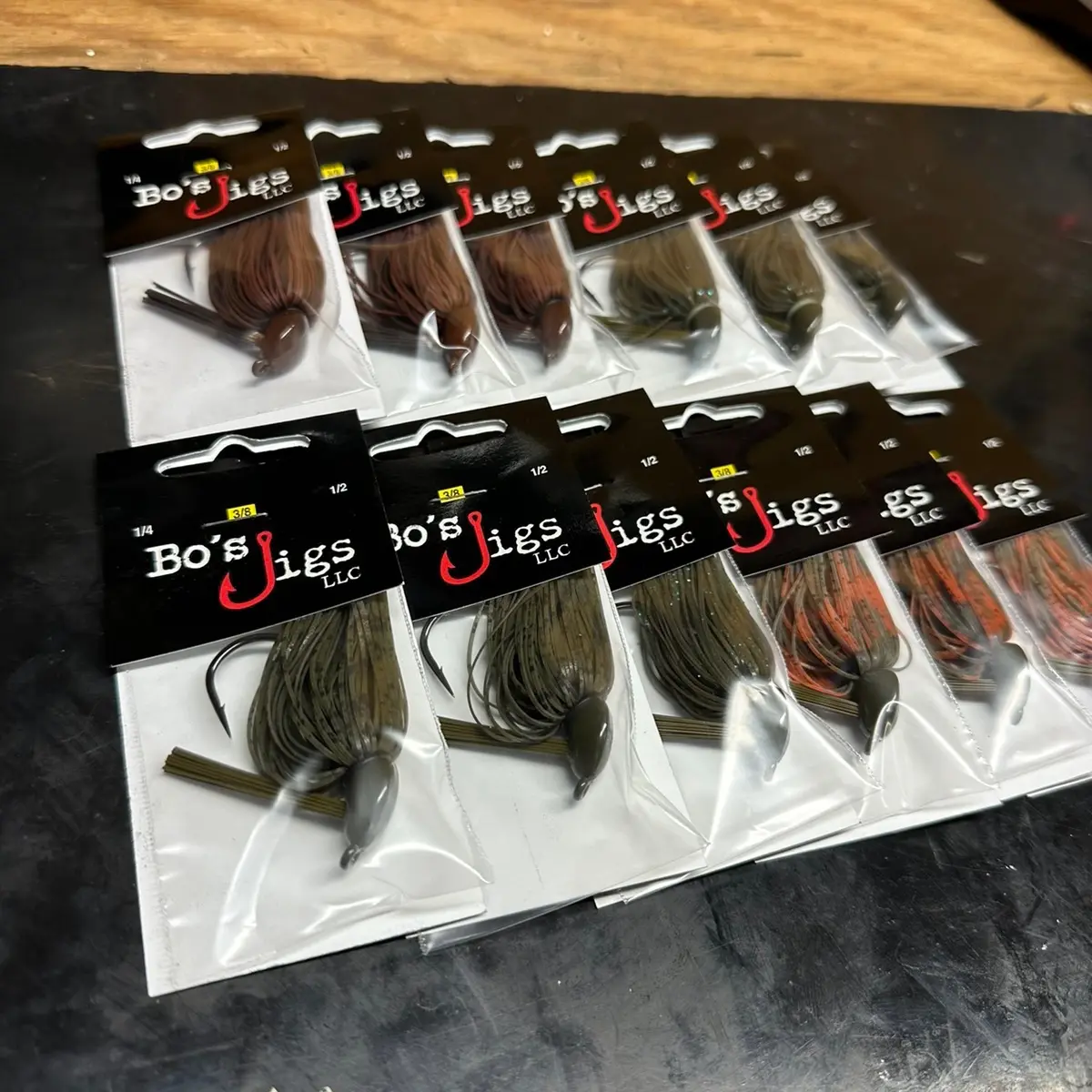 12 Pack Bass Jigs fishing tackle