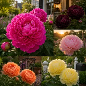Mixed Double Peony Flower Seeds – Rare Heirloom Peony, Double Bloom, Non-GMO, Fragrant & Large Flowers, Indoor & Outdoor Garden, Easy to Grow- Backyard & Balcony Planting-