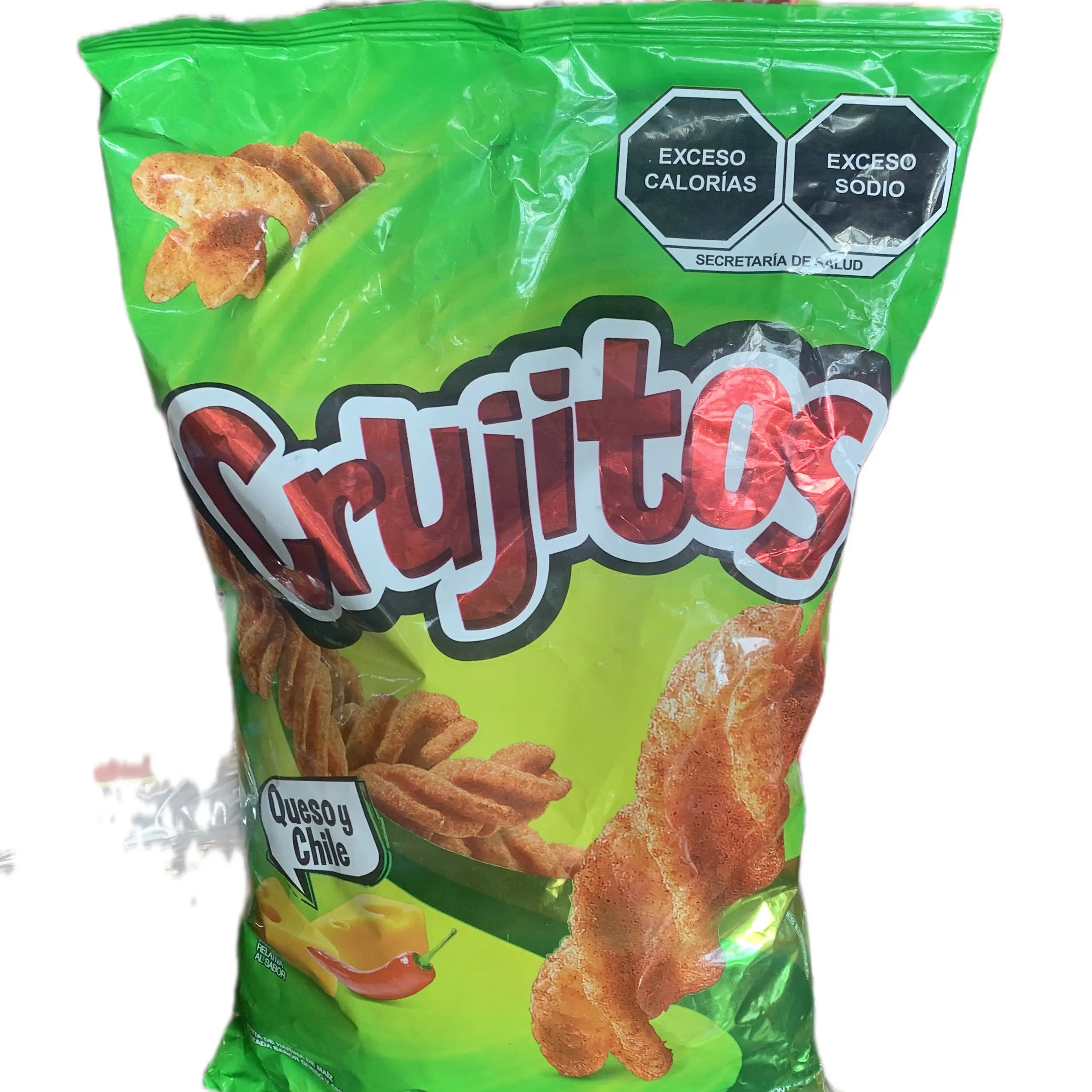 Crujitos Snack with Cheese and Chile - Sweet Flavor, Ideal for Snacking Anytime, a Little Spicy Crispy Crunchy