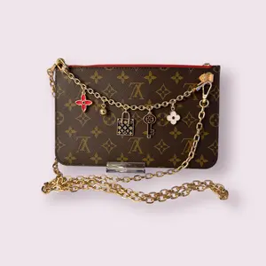 Pre-owned Louis Vuitton Canvas Clutches & Wristlets Monogram Neverful MM Pouch