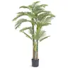 VEVOR 6.5 FT Gold Cane Palm Tree, PE Material Faux Plant with Anti-Tip Protection, Easy Wipe Low-Maintenance Foliage Artificial Plants, Elevated Home Faux Greenery for Entryway Decor, Stays Fresh Indoor Outdoor Use,toolupgrade