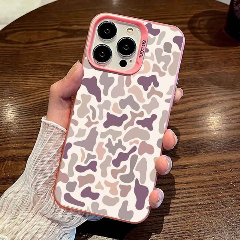 Camo Pattern Shockproof Phone Case for iPhone 7 8 X Xsmax 16 15 14 13 12 11 Pro Max Plus ProtecitvedCover Affordable Anti-Fall Vintage Premium Sitka