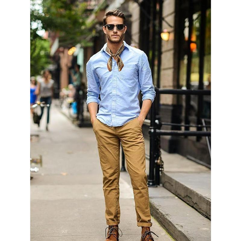 Vintage Silk Feel Square Scarf for Men Satin Bandana Tiny Pattern Print Neckerchief Geometry Head Scarf Fashion