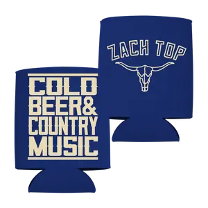 Blue Cold Beer Can Cooler