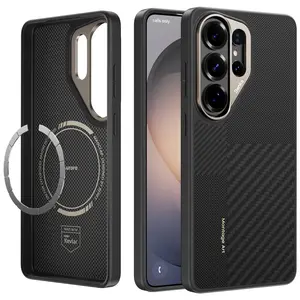 Benks Armor Kevlar fiber case for Samsung Galaxy S26 (600D & 1500D), DuPont Kevlar fiber, MagSafe compatible, lightweight, shockproof with aluminum camera frame