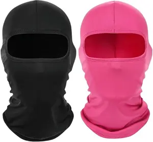 Breathable Balaclava Face Mask, 2 CountsAnti UV Windproof Neck & Full Face Cover for Motorcycle Bicycle Outdoor, Ski Mask For Men & Women