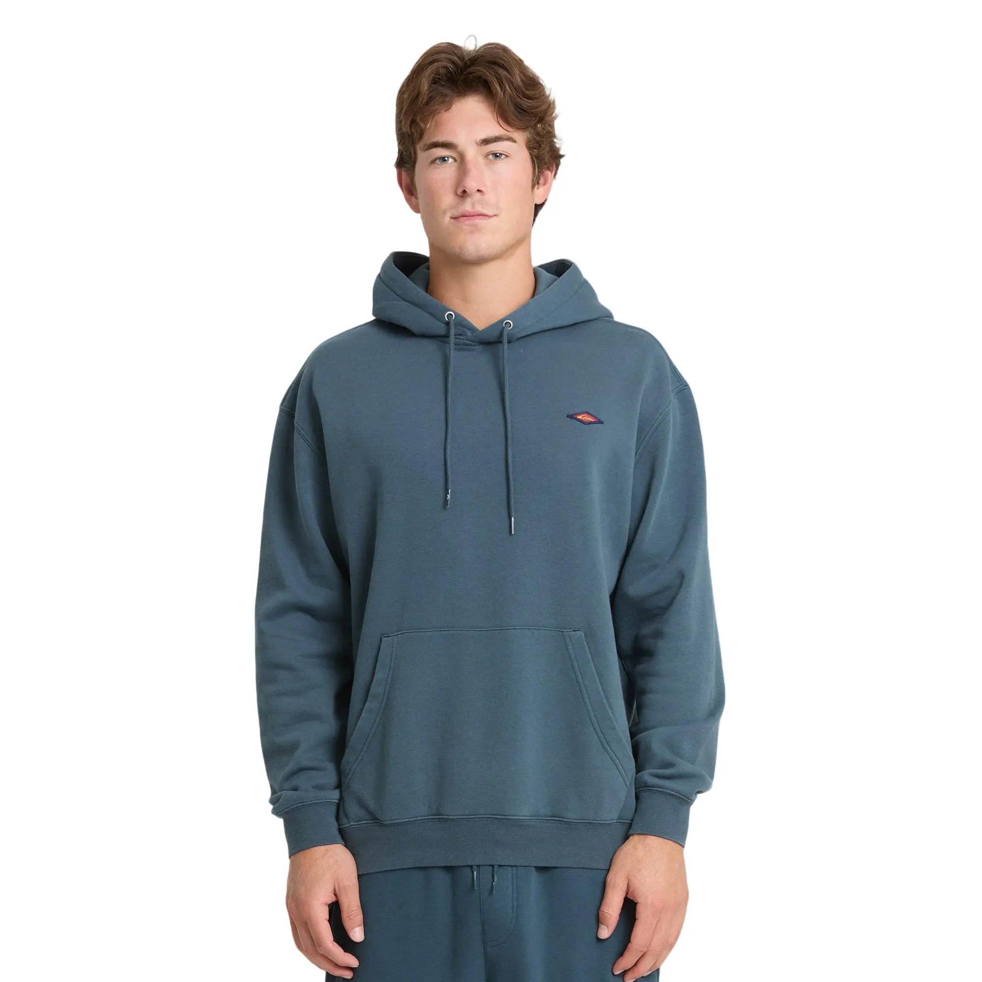 Quiksilver | Saltwater Pullover Hoodie | Men's Soft Hand Feel Regular Fit | Everyday Wear & Casual Streetwear Fleece Knit