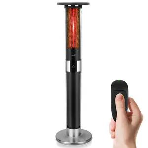 Infrared Patio Heater, Efficient 1500W, Aluminum Frame, Remote Control