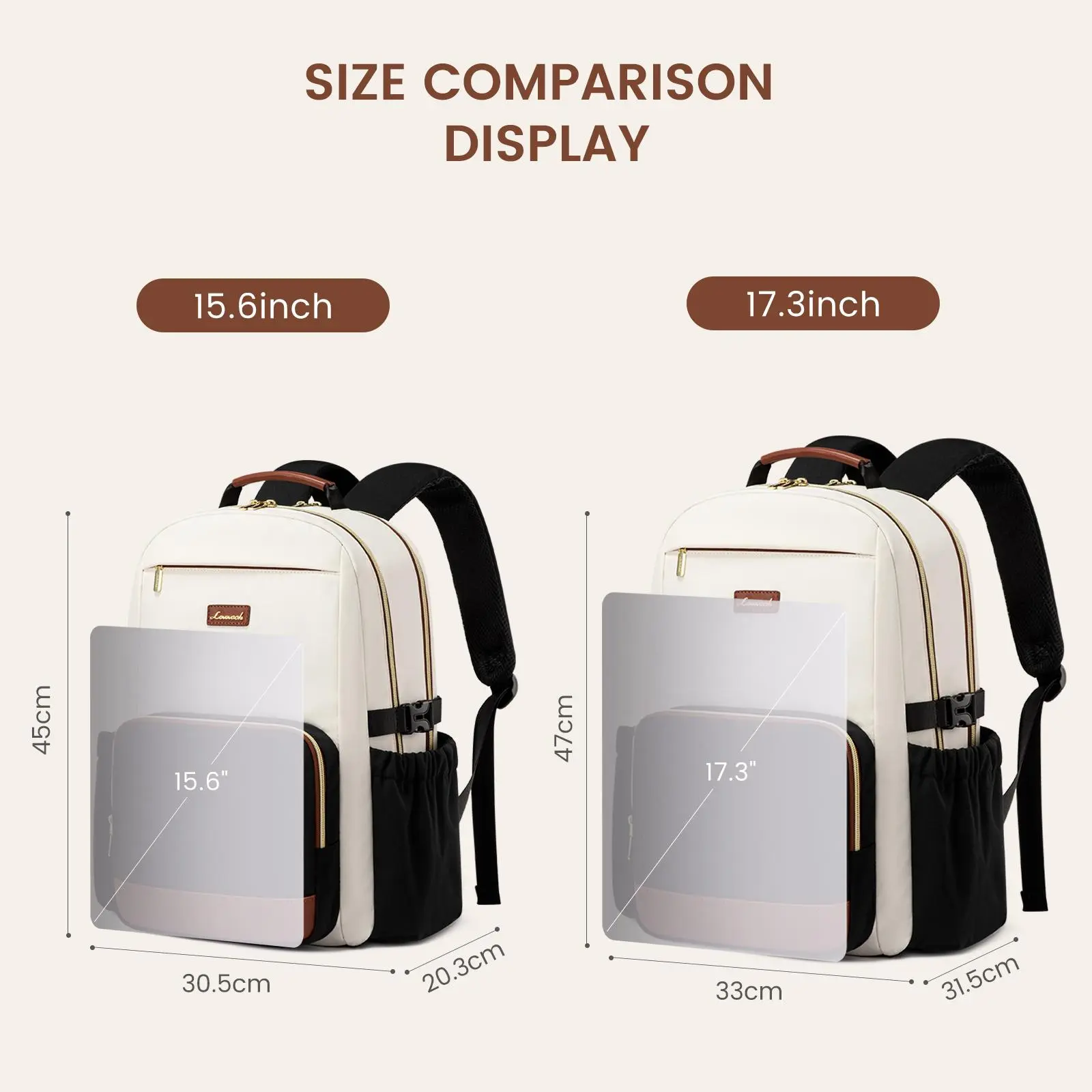 LOVEVOOK Laptop Backpack for Women with Pouch Pocket for Large Capacity Cup, 15.6-18 Inch Laptop Computer Bag Travel Backpack Purse, Waterproof Work Business Backpack College Teacher Bags. LOVEVOOK Laptop Backpack for Women with Pouch Pocket for Large Capacity Cup, 15.6-18 Inch Laptop Computer Bag Travel Backpack Purse, Waterproof Work Business Backpack College Teacher Bags.