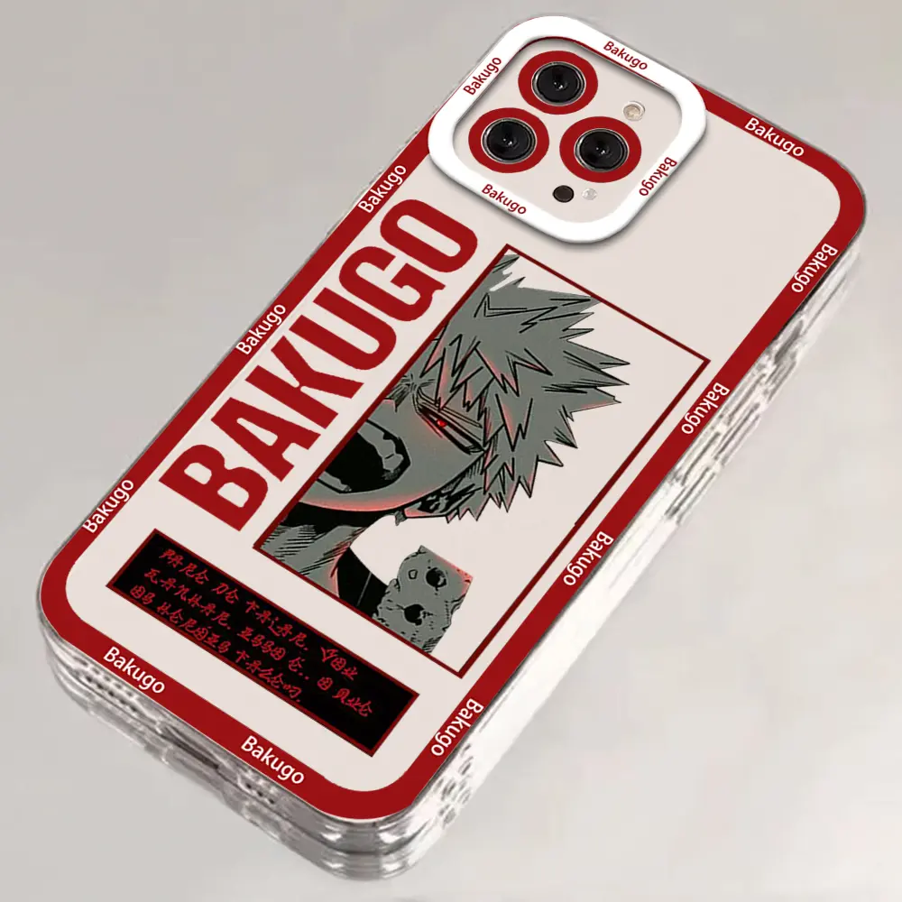 M-My H-Hero A-Academia K-Katsuki B-Bakugo FUNDA Phone Case For IPhone 16 13  14 15 Pro Max Plus Shockproof Soft Clear Back Cover Premium Phone Case  Deals For You - TikTok Shop