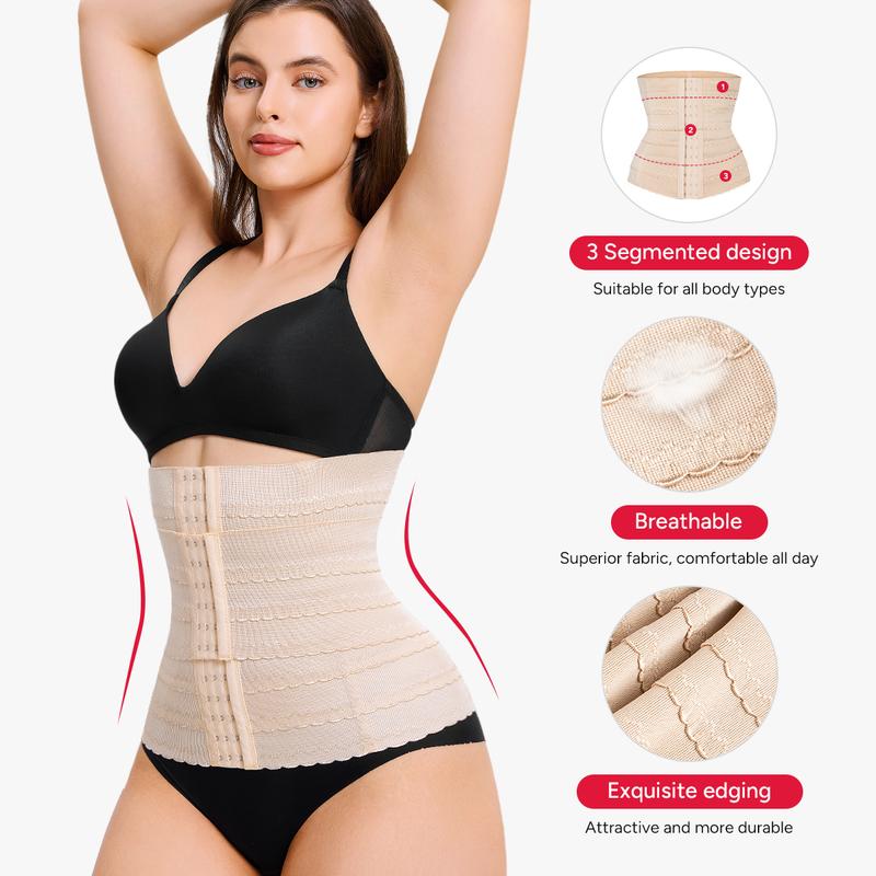 Nebility Women's Waist Cincher Belt - Adjustable Tummy Control Body Shaper, High Elasticity Abdominal Binder, Comfortable Basic Womenswear Compression Minimalist