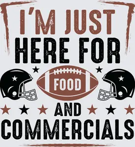 Just Here For Food Football
