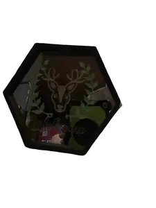 Hexagon Engraved Mirror - Unique Shape with Personalizable Design - Simple and Straightforward Product Description
