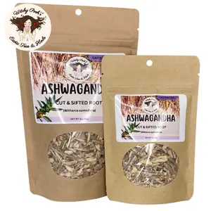 Witchy Pooh's Ashwagandha Tea, Cut & Sifted Root, Caffeine Free