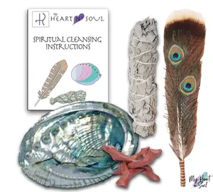 Complete Smudge Kit with Abalone Shell , Stand,  & Handcrafted Smudge Feather – White Sage Bundle Spiritual Protection, Home Blessing, Reiki, Meditation & Healing Rituals - Holistic Wellness - Invoke Positivity - Remove Negative Negativity