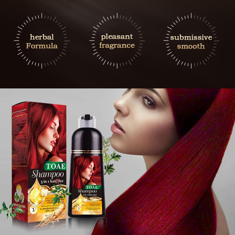 TOAE Superior Preference Red Hair Permanent Hair Color, 300g Pack with Plant Extracts