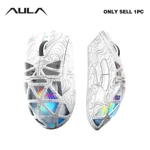 Aula Sc620 Lightweight Three-Mode Mouse, Hollow Design, Long Battery Life, Cool RGB Light Effect, Compatible with Windows/MAC/iOS, Lightweight Gaming Mouse