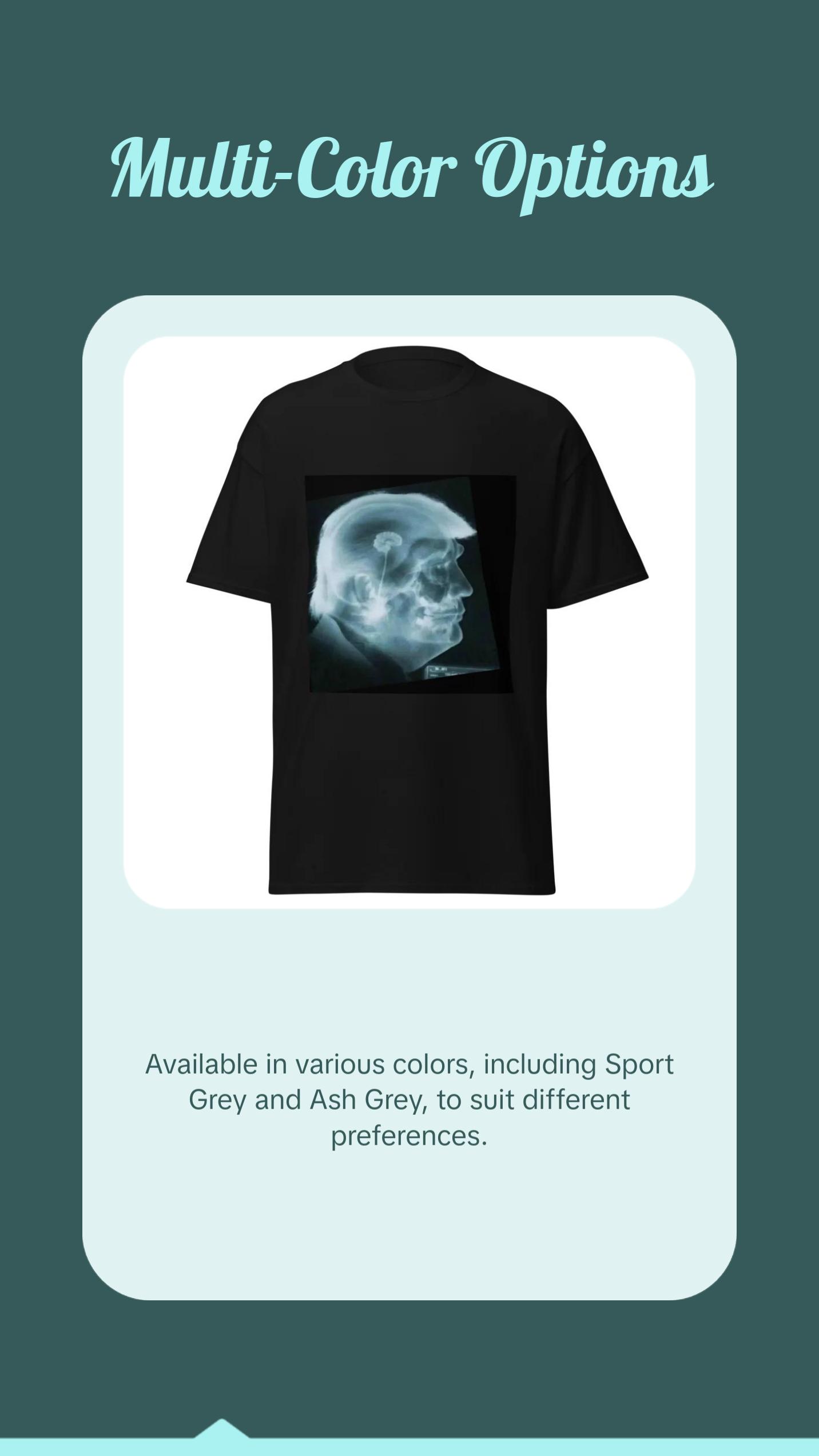 Official Donald Trump (x-Ray Trump)Unisex Classic Tee Cotton Fabric