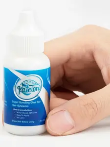 Professional Hairpiece Adhesive Glue Lace Wig Adhesive 38ML, Blue Fresh Packaging, Water-Based Formula, Non-Irritating Scalp, Men & Women Use