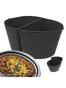 Silicone Slow Cooker Liners Reusable Dual Meal Cooking Insert for Roaster Crock Pot Versatile & Convenient Kitchen Tool