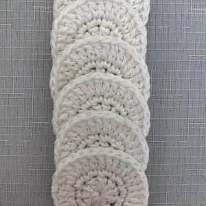 Organic Reusable Crochet Cotton Rounds Handmade Washable