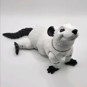Articulated Rat Friend 3d printed Figurine Decor Gift