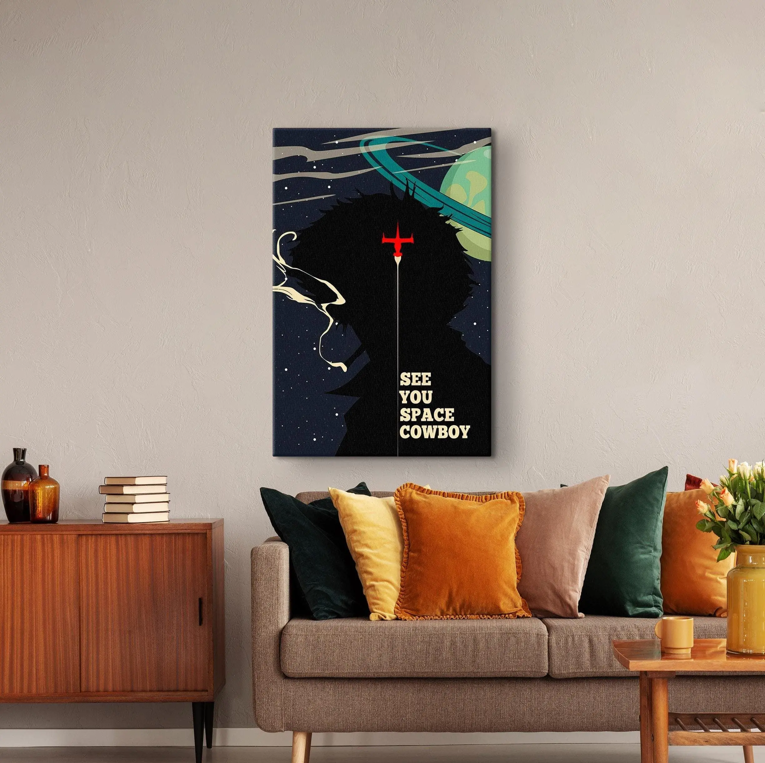 Cowboy Bebop Poster, See You Space Cowboy Wall Art, Classic 90s Vintage Manga Print, Exclusive Anime Fan Gift, Unframed Print Only
